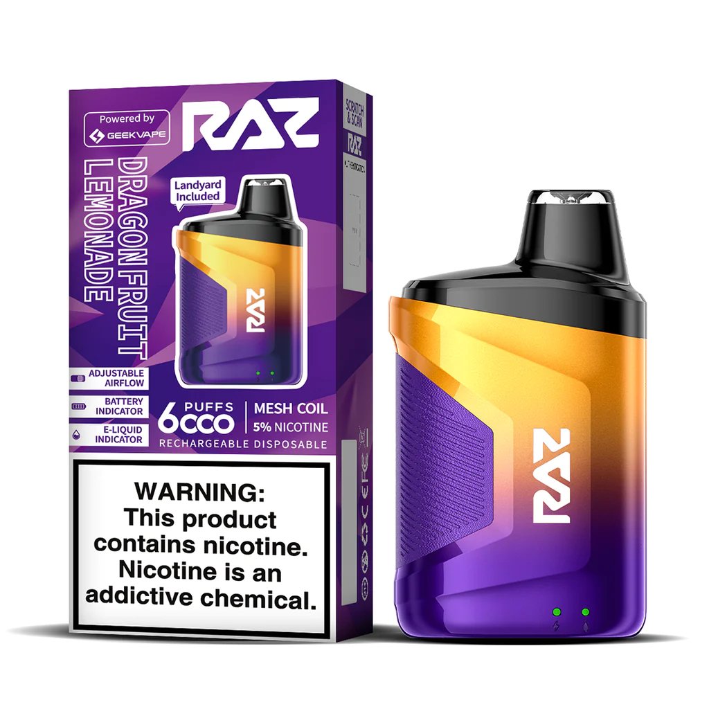 raz crushed berries flavor CA6000 Disposable Vape lost mary vape nicotine DISPOSABLE1 Flavor:Iced Passion Fruit Orange Guava